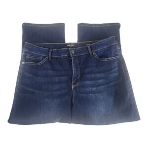 Nine West Chrystie Capri Dark Denim Jeans Size 14 Stretch